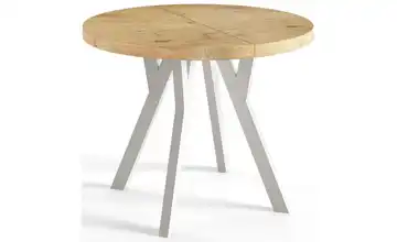 Esstisch ausziehbar Ove Hellbraun 120x120