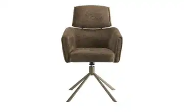 Jette Home Armlehnstuhl drehbar Becky Braun Taupe