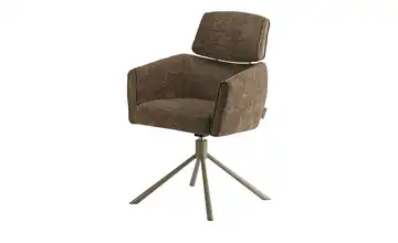Jette Home Armlehnstuhl drehbar Becky Braun Taupe