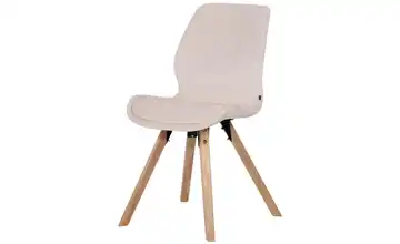 Esszimmerstuhl Luna Creme, Natur 49 cm 87,5 cm