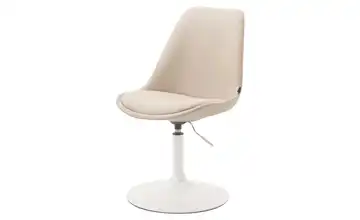Drehstuhl drehbar Maverick Creme, Weiß