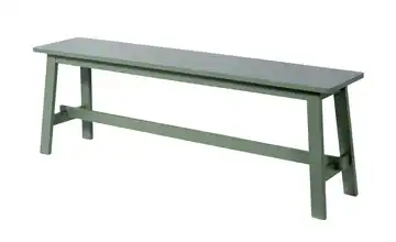 Bank aus Massivholz Siro Salbeigrün 140 cm