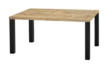 uno Esstisch Sandwich Mango (Nachbildung) 4-Fußgestell Metall 138 cm