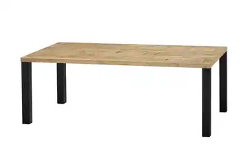 uno Esstisch Sandwich Mango (Nachbildung) 4-Fußgestell Metall 190 cm