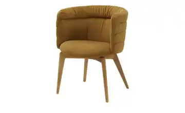 Jette Home Esszimmerstuhl Paola Chenille Goldfarben