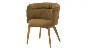 Jette Home Esszimmerstuhl Paola Chenille Goldfarben