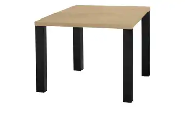 uno Esstisch Sandwich Eiche (Nachbildung) 4-Fußgestell Metall 80 cm