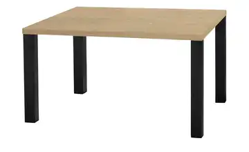 uno Esstisch Sandwich Eiche (Nachbildung) 4-Fußgestell Metall 120 cm