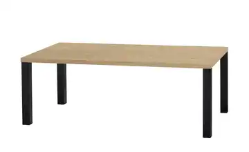 uno Esstisch Sandwich Eiche (Nachbildung) 4-Fußgestell Metall 190 cm