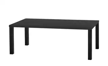 uno Esstisch Sandwich Eiche (Nachbildung), Schwarz 4-Fußgestell Metall 190 cm