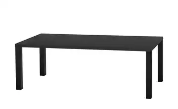 uno Esstisch Sandwich Eiche (Nachbildung), Schwarz 4-Fußgestell Metall 220 cm