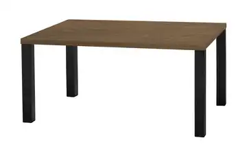 uno Esstisch Sandwich Eiche (Nachbildung), Haselnussbraun 4-Fußgestell Metall 138 cm