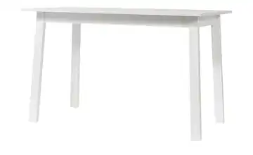 Esstisch aus Massivholz Siro 122 cm Weiß