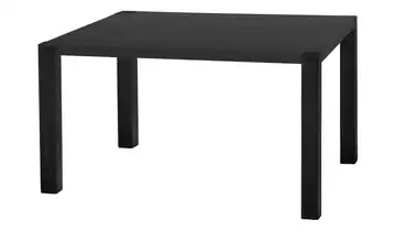 uno Esstisch Sandwich Eiche (Nachbildung), Schwarz 4-Fußgestell (seitl.montiert) Metall 120 cm
