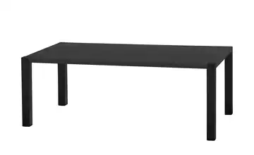 uno Esstisch Sandwich Eiche (Nachbildung), Schwarz 4-Fußgestell (seitl.montiert) Metall 190 cm