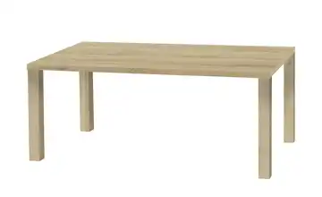 uno Esstisch Sandwich 4-Fußgestell Holzwerkstoff beschichtet Eiche (Nachbildung), Hellbraun 160 cm