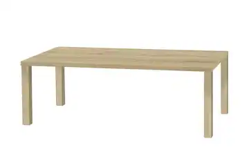 uno Esstisch Sandwich 4-Fußgestell Holzwerkstoff beschichtet Eiche (Nachbildung), Hellbraun 220 cm