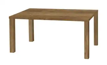uno Esstisch Sandwich 4-Fußgestell Holzwerkstoff beschichtet Teak (Nachbildung) 138 cm