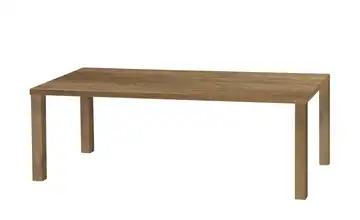 uno Esstisch Sandwich 4-Fußgestell Holzwerkstoff beschichtet Eiche (Nachbildung), Braun 220 cm