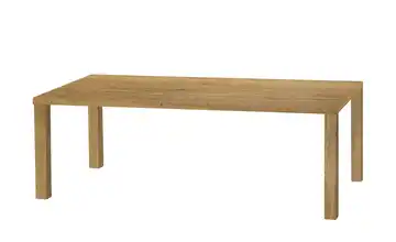 uno Esstisch Sandwich 4-Fußgestell Holzwerkstoff beschichtet Eiche (Nachbildung), Natur 220 cm