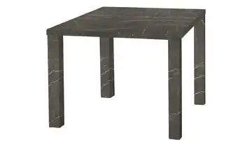 uno Esstisch Sandwich 4-Fußgestell Holzwerkstoff beschichtet Marmoroptik, Grau 80 cm