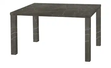uno Esstisch Sandwich 4-Fußgestell Holzwerkstoff beschichtet Marmoroptik, Grau 120 cm
