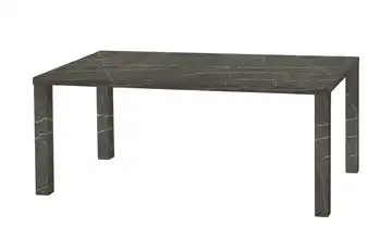 uno Esstisch Sandwich 4-Fußgestell Holzwerkstoff beschichtet Marmoroptik, Grau 160 cm