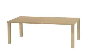 uno Esstisch Sandwich 4-Fußgestell Holzwerkstoff beschichtet Eiche (Nachbildung) 220 cm