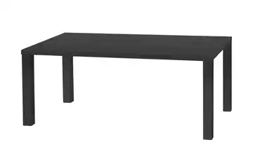 uno Esstisch Sandwich 4-Fußgestell Holzwerkstoff beschichtet Eiche (Nachbildung), Schwarz 160 cm