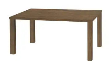 uno Esstisch Sandwich 4-Fußgestell Holzwerkstoff beschichtet Eiche (Nachbildung), Haselnussbraun 138 cm