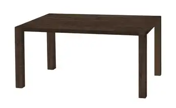 uno Esstisch Sandwich 4-Fußgestell (seitl.montiert) Holzwerkstoff beschichtet Mango (Nachbildung), Dunkelbraun 138 cm