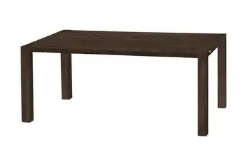uno Esstisch Sandwich 4-Fußgestell (seitl.montiert) Holzwerkstoff beschichtet Mango (Nachbildung), Dunkelbraun 160 cm