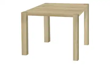 uno Esstisch Sandwich 4-Fußgestell (seitl.montiert) Holzwerkstoff beschichtet Eiche (Nachbildung), Hellbraun 80 cm