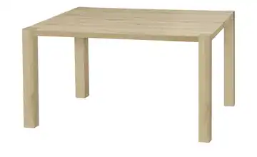 uno Esstisch Sandwich Eiche (Nachbildung), Dunkelbraun 4-Fußgestell (seitl.montiert) Holzwerkstoff beschichtet 120 cm