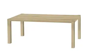 uno Esstisch Sandwich 4-Fußgestell (seitl.montiert) Holzwerkstoff beschichtet Eiche (Nachbildung), Hellbraun 190 cm