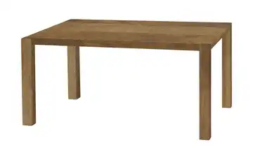 uno Esstisch Sandwich 4-Fußgestell (seitl.montiert) Holzwerkstoff beschichtet Teak (Nachbildung) 138 cm