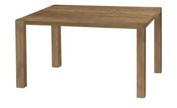 uno Esstisch Sandwich 4-Fußgestell (seitl.montiert) Holzwerkstoff beschichtet Eiche (Nachbildung), Braun 120 cm