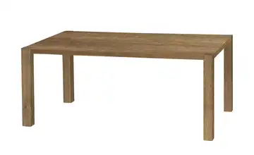 uno Esstisch Sandwich 4-Fußgestell (seitl.montiert) Holzwerkstoff beschichtet Eiche (Nachbildung), Braun 160 cm