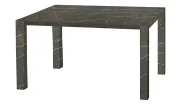 uno Esstisch Sandwich 4-Fußgestell (seitl.montiert) Holzwerkstoff beschichtet Marmoroptik, Grau 120 cm