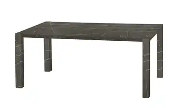 uno Esstisch Sandwich 4-Fußgestell (seitl.montiert) Holzwerkstoff beschichtet Marmoroptik, Grau 160 cm