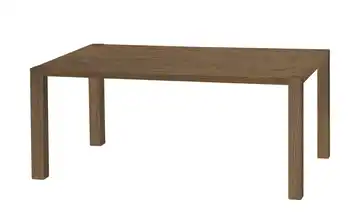 uno Esstisch Sandwich 4-Fußgestell (seitl.montiert) Holzwerkstoff beschichtet Eiche (Nachbildung), Haselnussbraun 160 cm