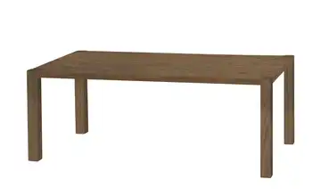 uno Esstisch Sandwich 4-Fußgestell (seitl.montiert) Holzwerkstoff beschichtet Eiche (Nachbildung), Haselnussbraun 190 cm