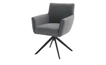 Esszimmerstuhl Nelson Anthrazit Schwarz Flachgewebe 45 cm