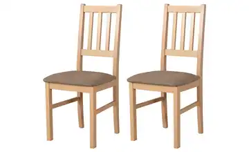 Esszimmerstuhl 2er-Set Eiche Sonoma, Hellbraun