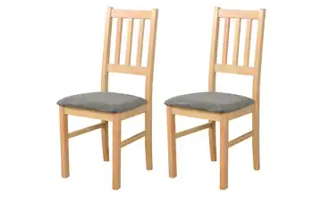 Esszimmerstuhl 2er-Set Eiche San Remo, Basaltgrau