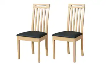 Esszimmerstuhl 2er-Set Eiche Sonoma, Dunkelgrau