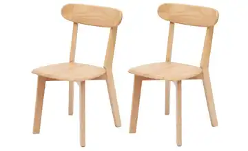 Stuhl 2er-Set Vitoria Braun