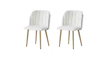 Stuhl 2er-Set Beige
