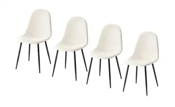 Esszimmerstuhl 4er-Set Charlton Offwhite