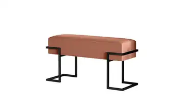 Polsterbank Cely 100 cm Pink, Schwarz Schwarz